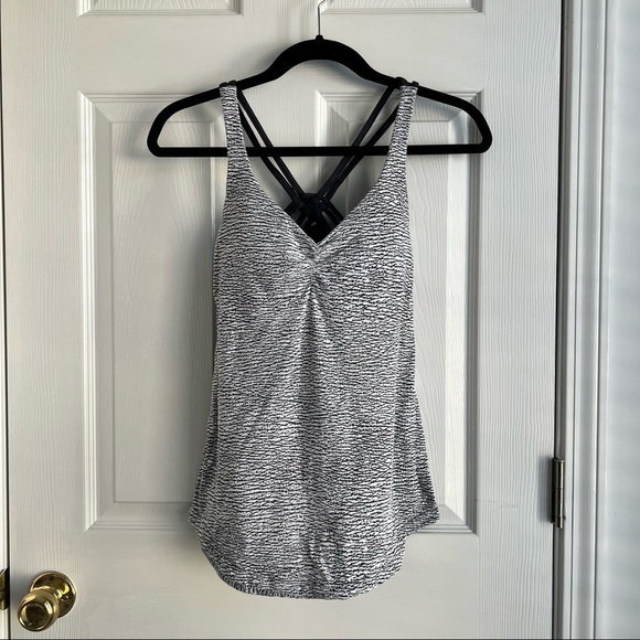 Lululemon Knot Your Typical Tank Pebble Jacquard Size 4 - Picture 3 of 9